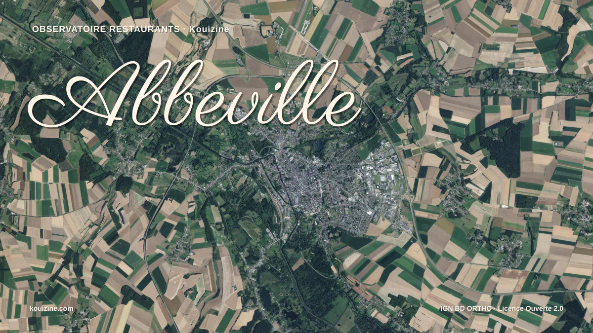 Vue aérienne de Abbeville