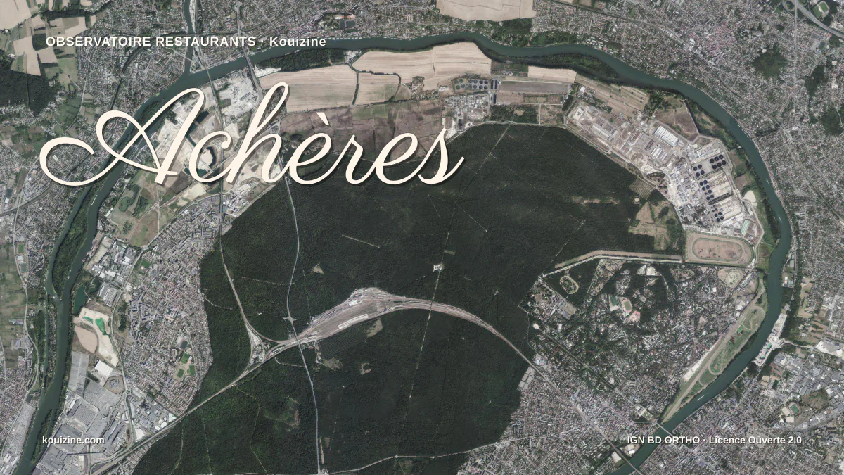 Vue aérienne de Achères
