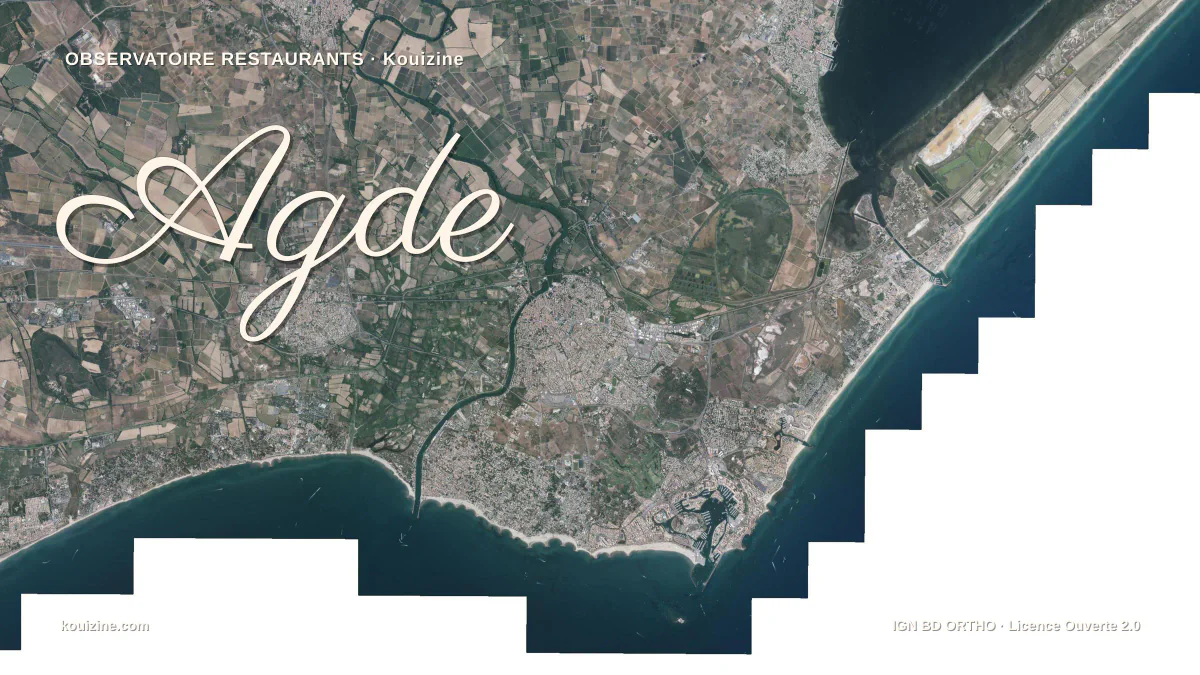 Vue aérienne de Agde