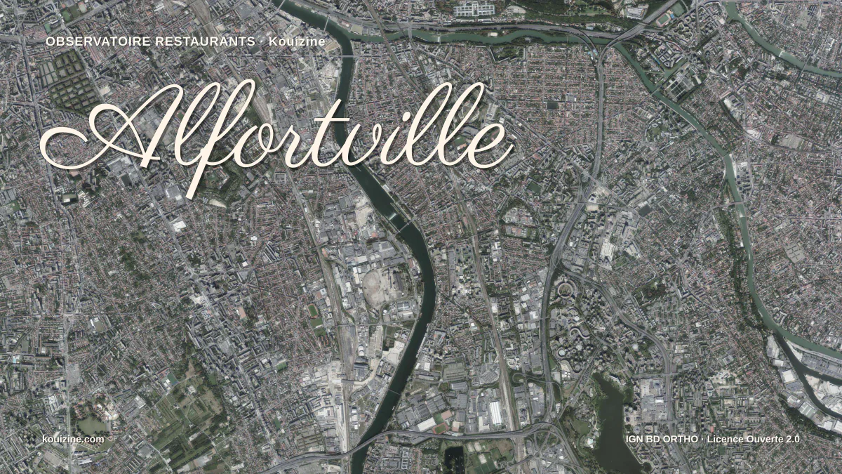 Vue aérienne de Alfortville