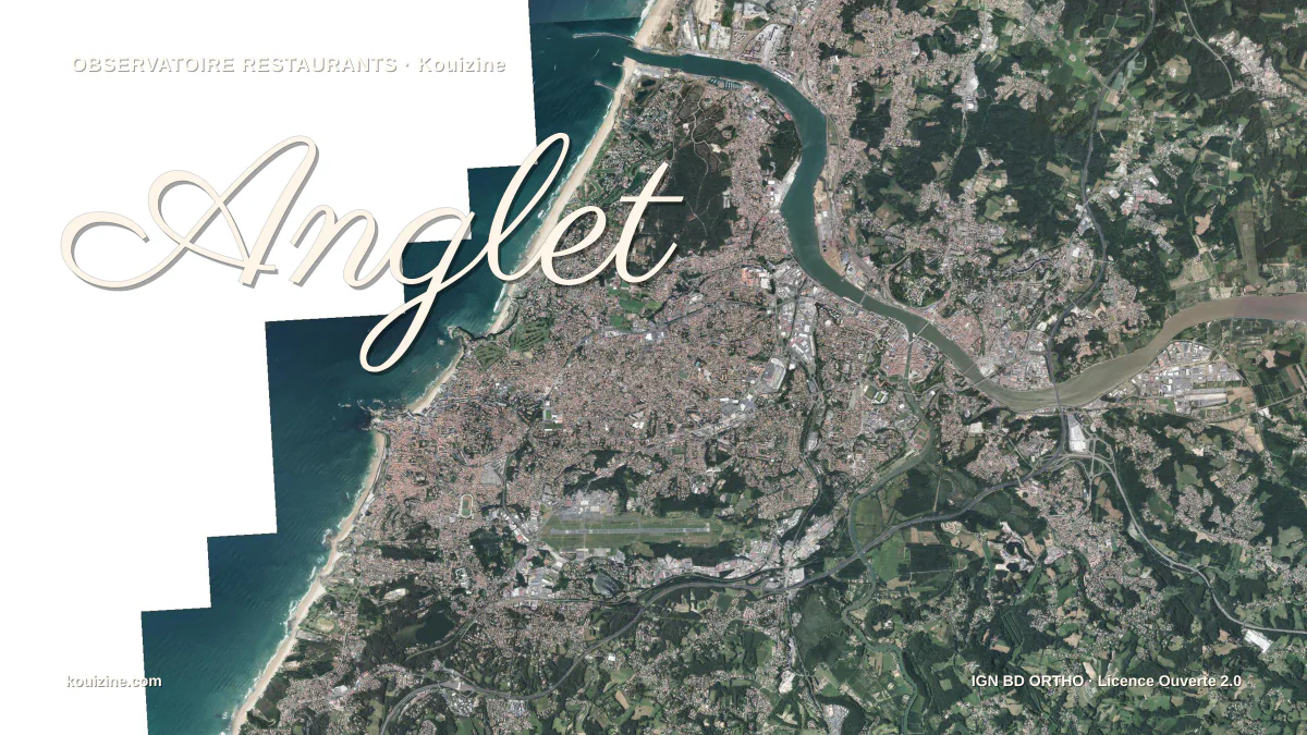 Vue aérienne de Anglet