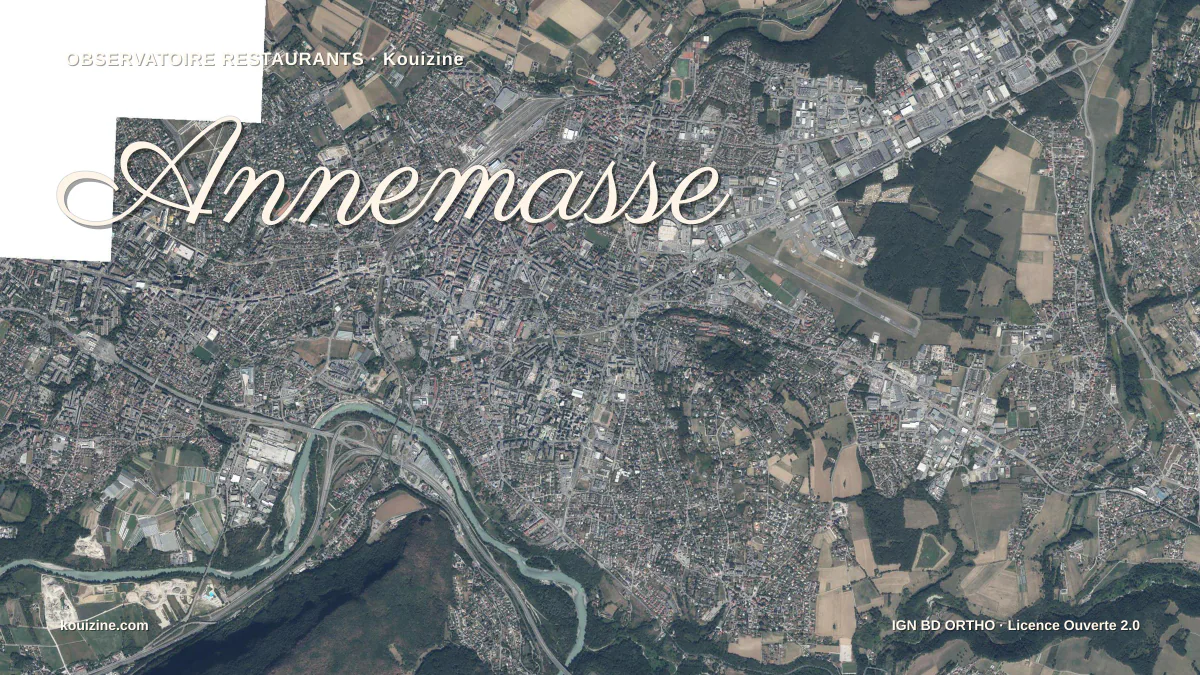 Vue aérienne de Annemasse