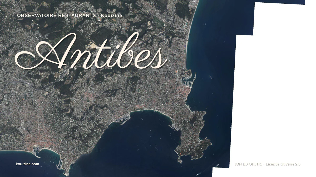 Vue aérienne de Antibes