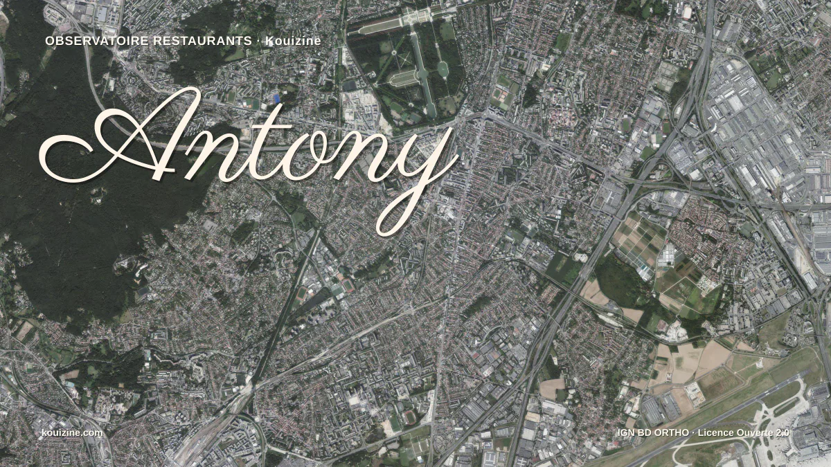 Vue aérienne de Antony