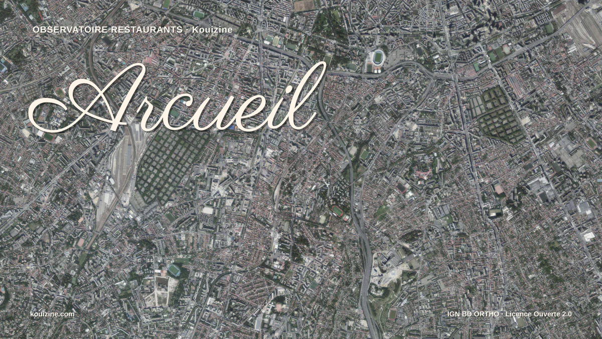 Vue aérienne de Arcueil