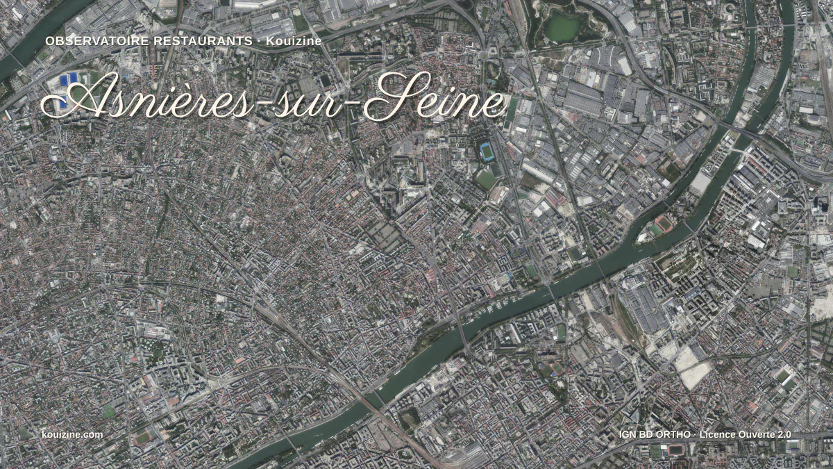 Vue aérienne de Asnières-sur-Seine