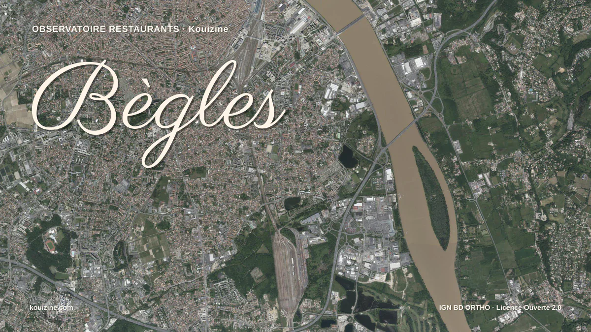 Vue aérienne de Bègles