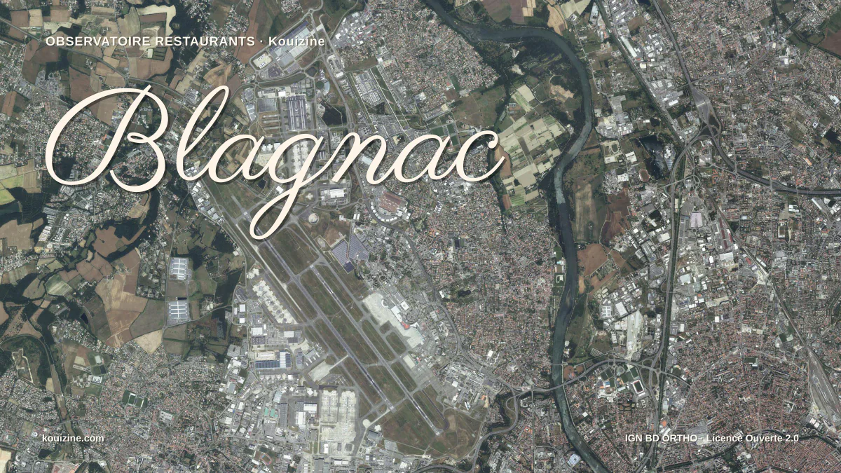 Vue aérienne de Blagnac