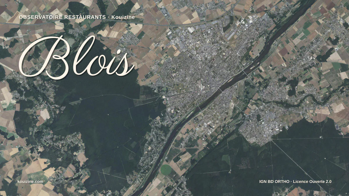 Vue aérienne de Blois