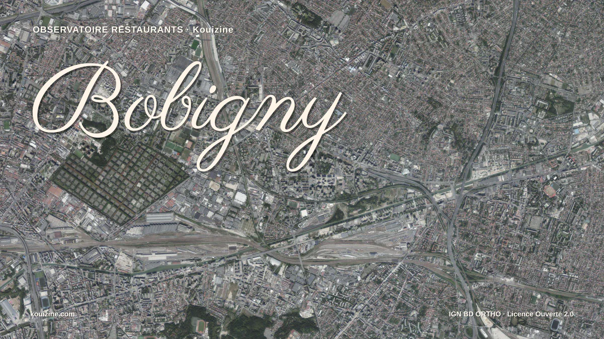Vue aérienne de Bobigny