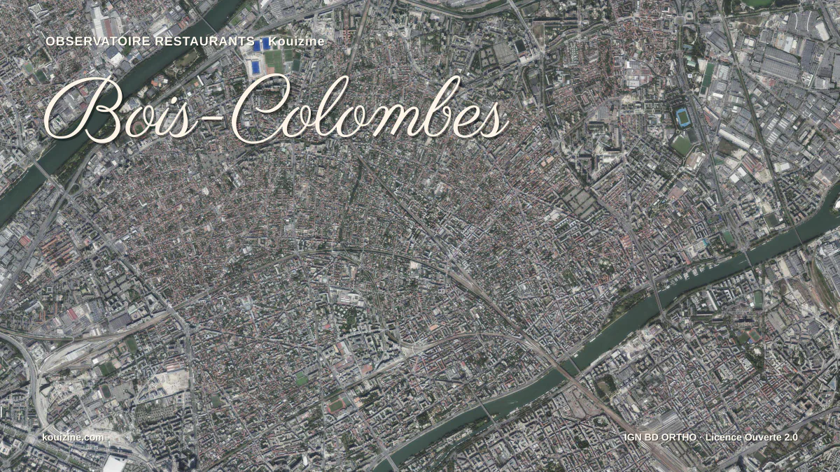 Vue aérienne de Bois-Colombes