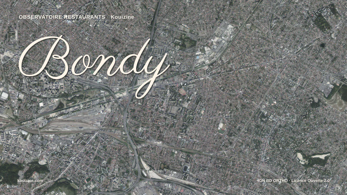 Vue aérienne de Bondy
