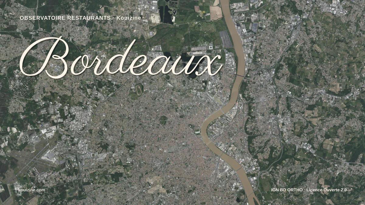 Vue aérienne de Bordeaux