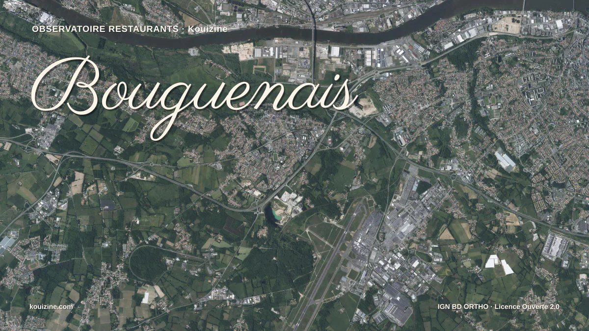 Vue aérienne de Bouguenais