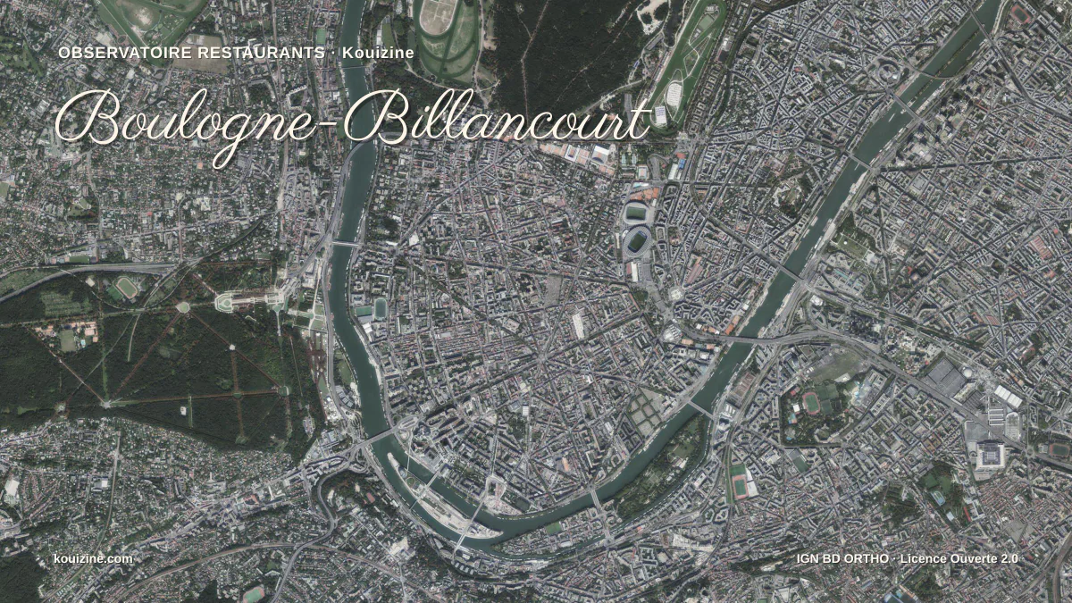 Vue aérienne de Boulogne-Billancourt