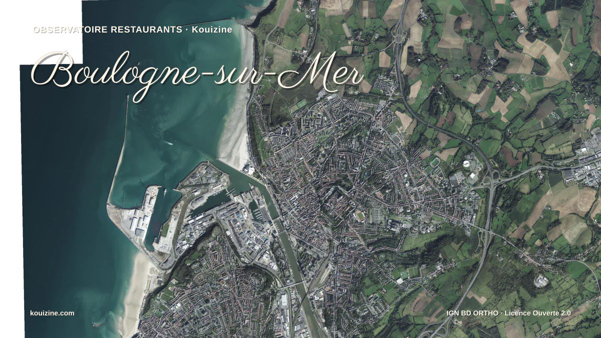 Vue aérienne de Boulogne-sur-Mer
