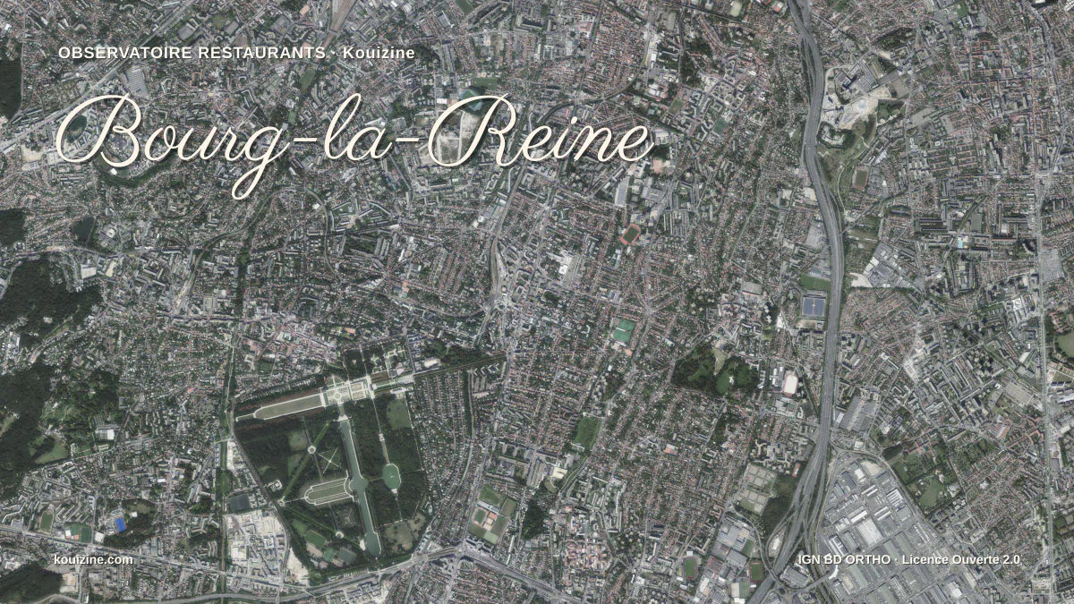 Vue aérienne de Bourg-la-Reine
