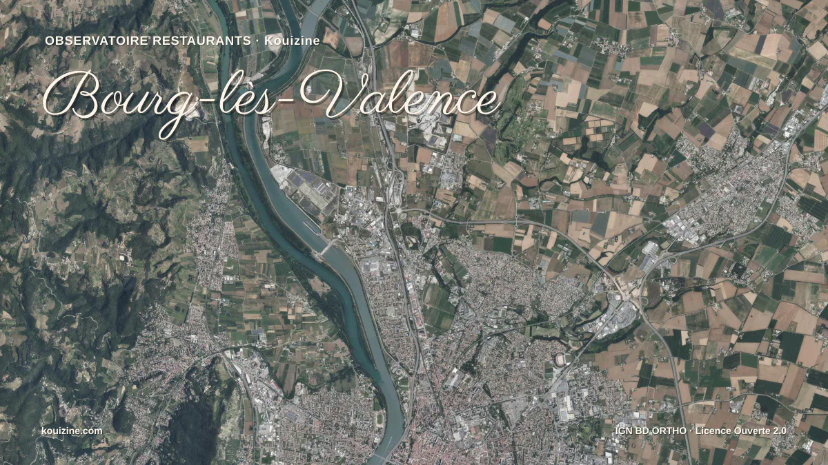 Vue aérienne de Bourg-lès-Valence