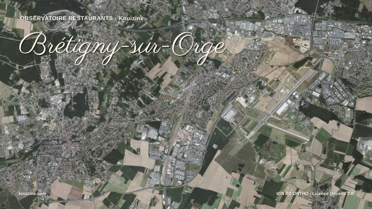 Vue aérienne de Brétigny-sur-Orge