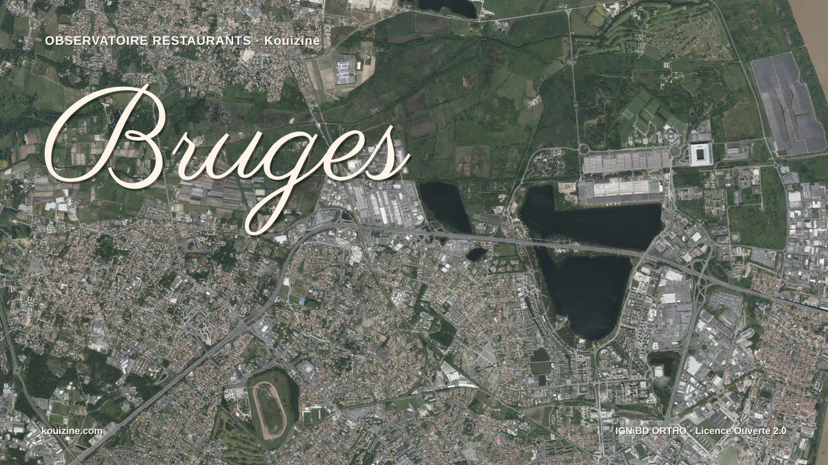 Vue aérienne de Bruges