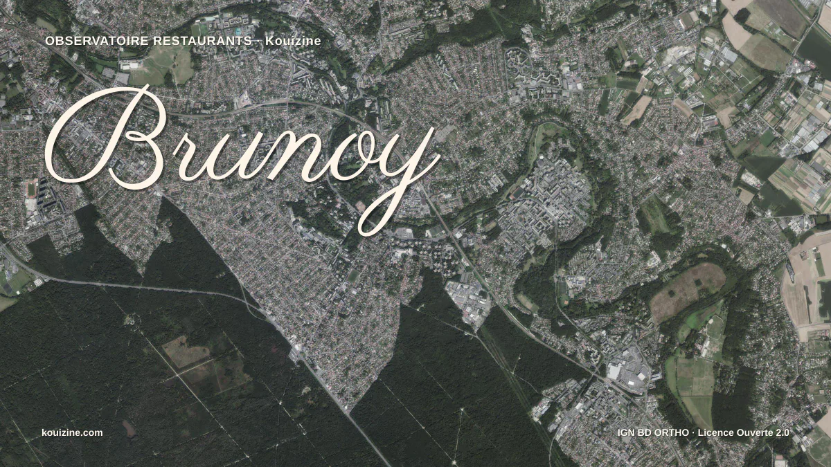 Vue aérienne de Brunoy