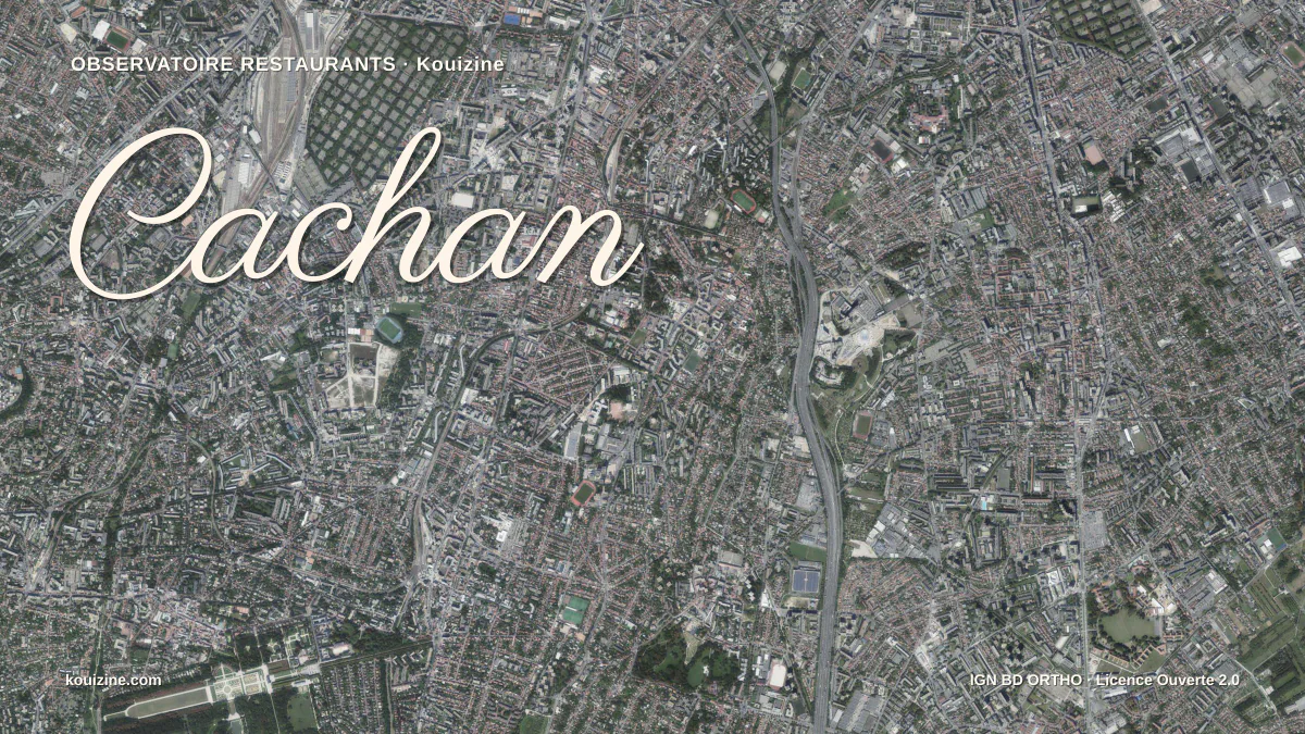 Vue aérienne de Cachan