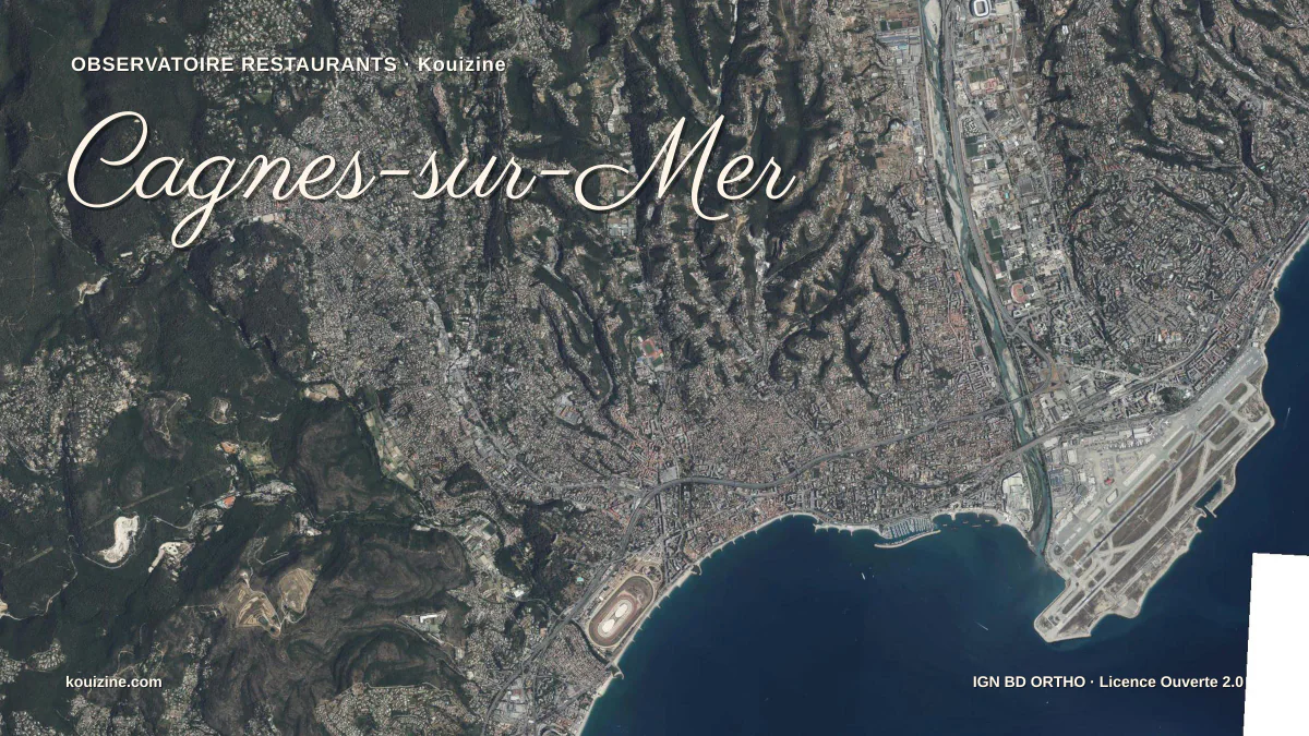 Vue aérienne de Cagnes-sur-Mer