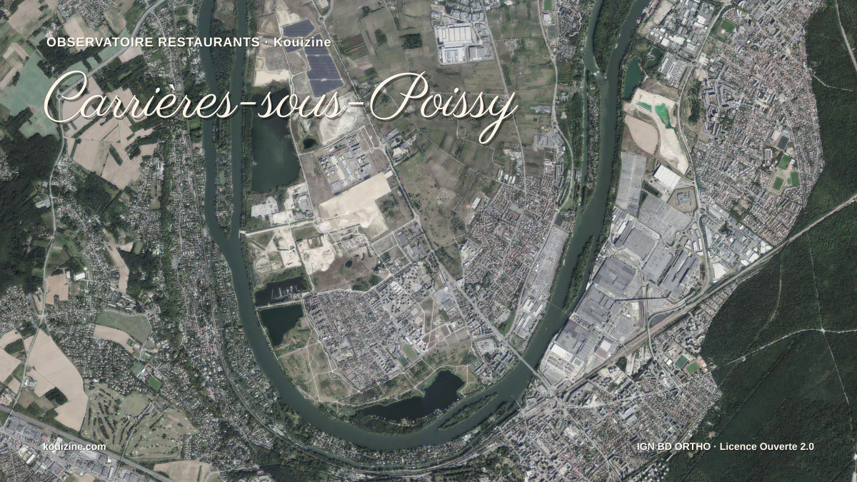 Vue aérienne de Carrières-sous-Poissy