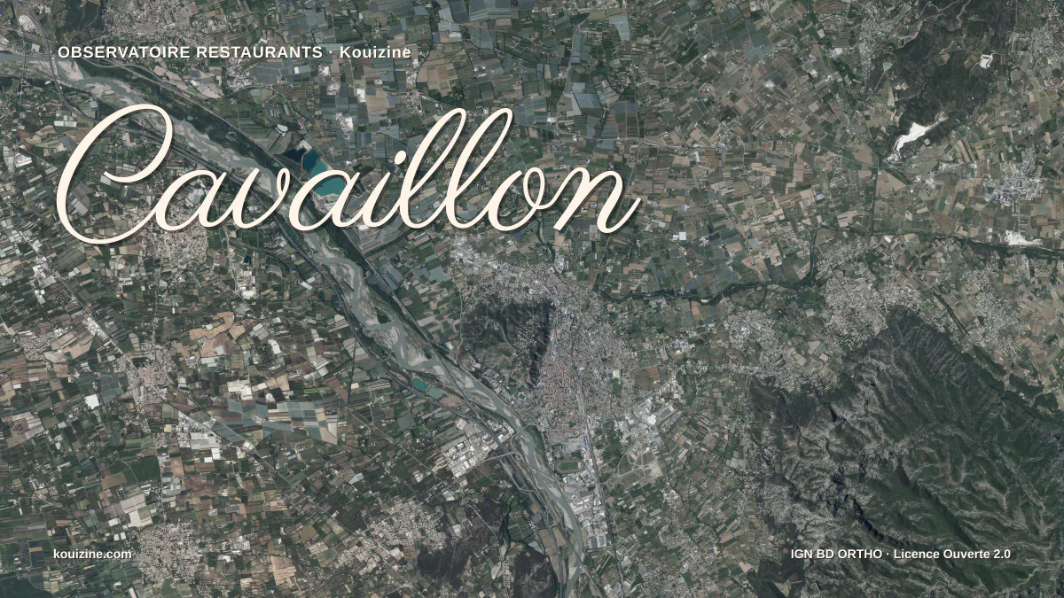 Vue aérienne de Cavaillon