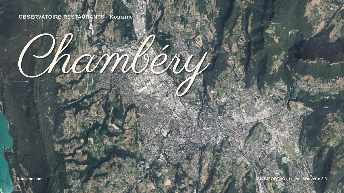 Vue aérienne de Chambéry