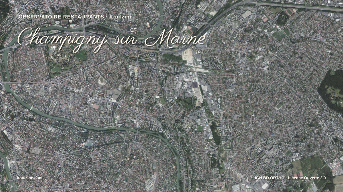 Vue aérienne de Champigny-sur-Marne