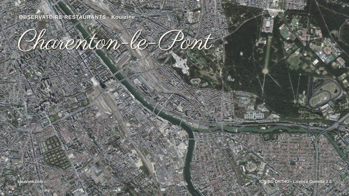 Vue aérienne de Charenton-le-Pont