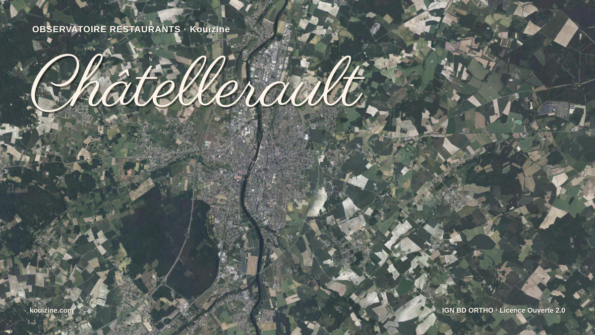 Vue aérienne de Châtellerault