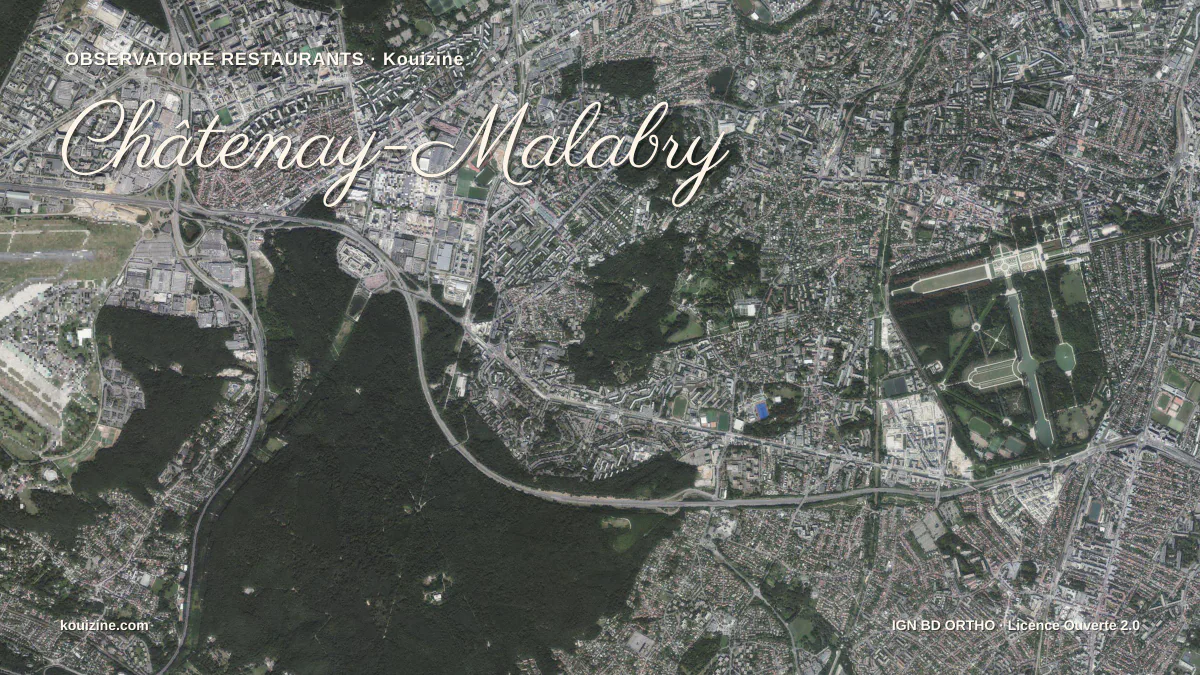 Vue aérienne de Châtenay-Malabry