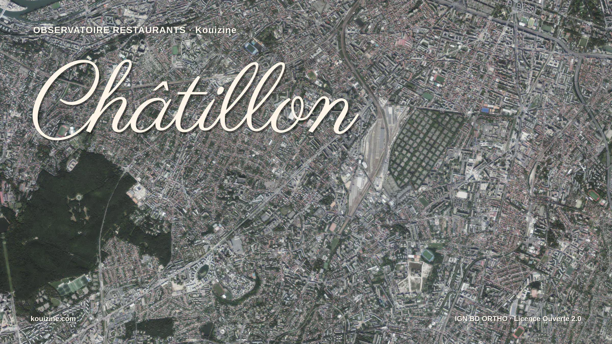 Vue aérienne de Châtillon