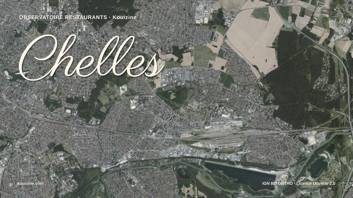 Vue aérienne de Chelles