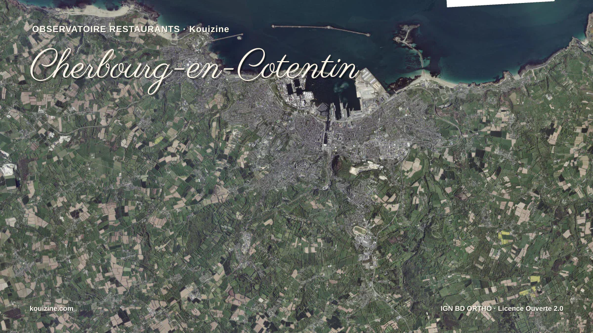 Vue aérienne de Cherbourg-en-Cotentin