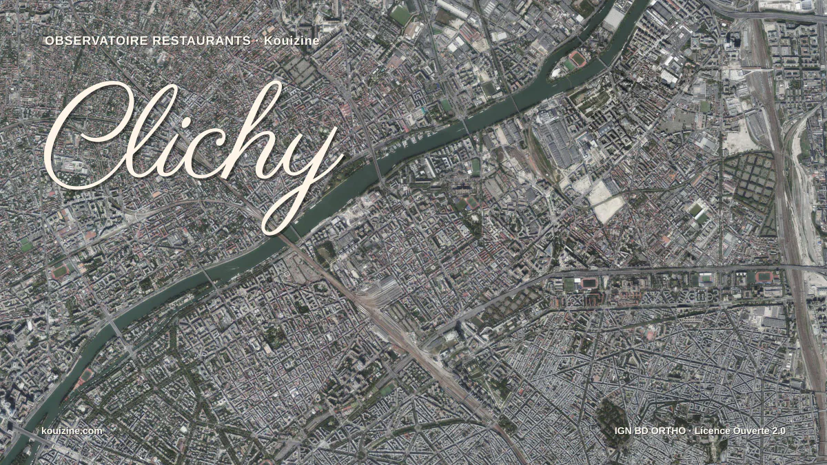 Vue aérienne de Clichy