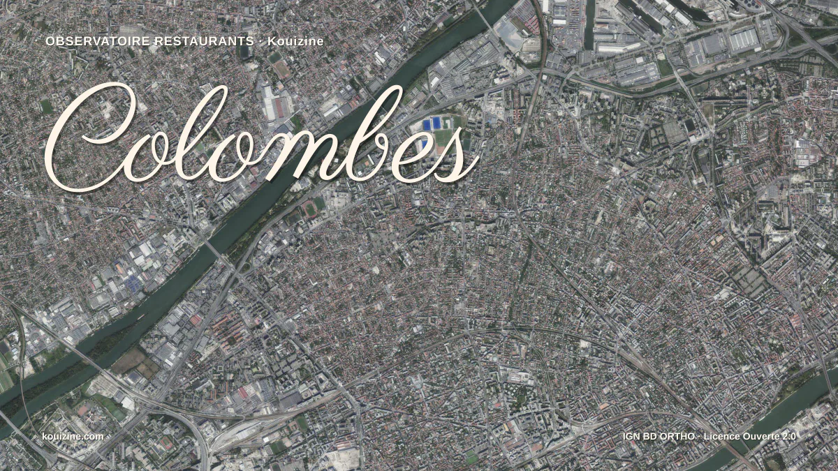 Vue aérienne de Colombes
