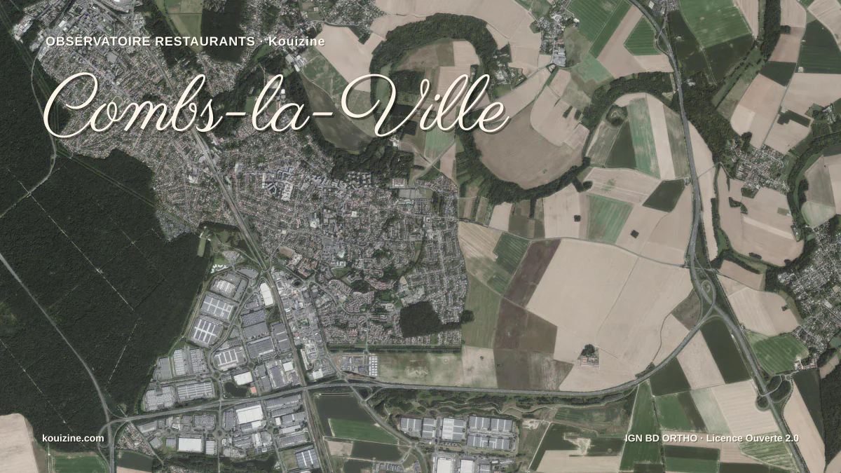 Vue aérienne de Combs-la-Ville