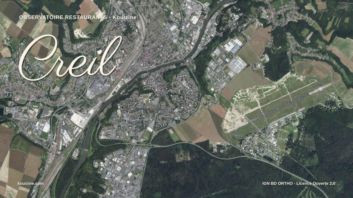 Vue aérienne de Creil