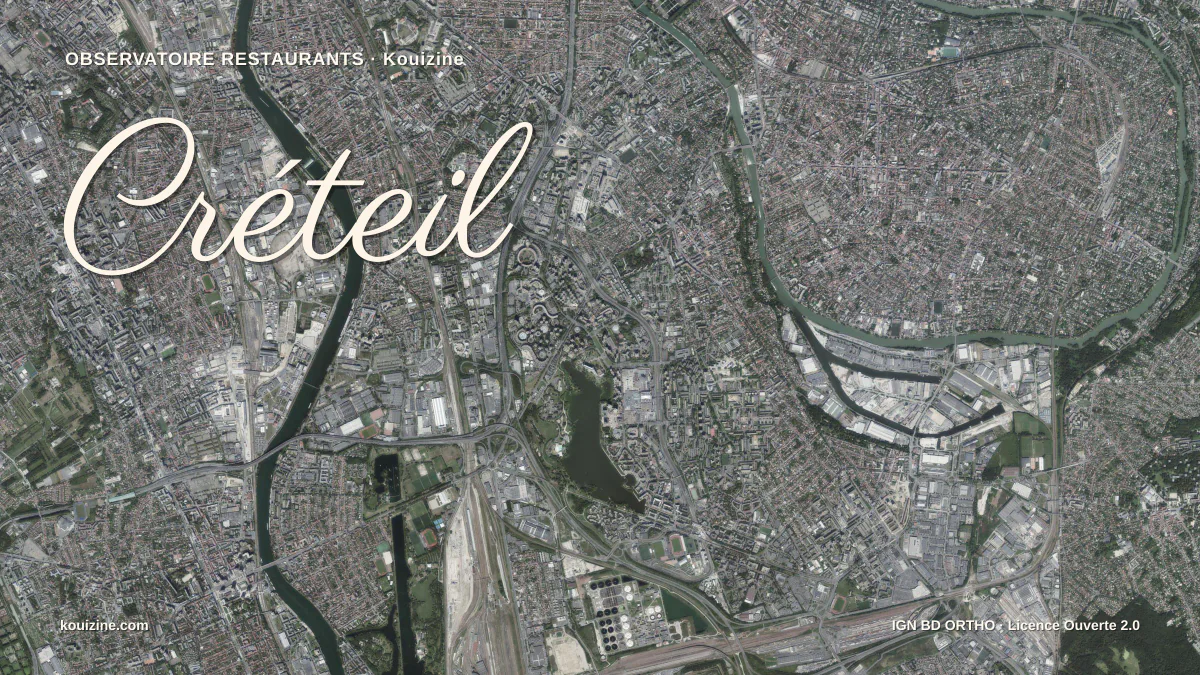 Vue aérienne de Créteil