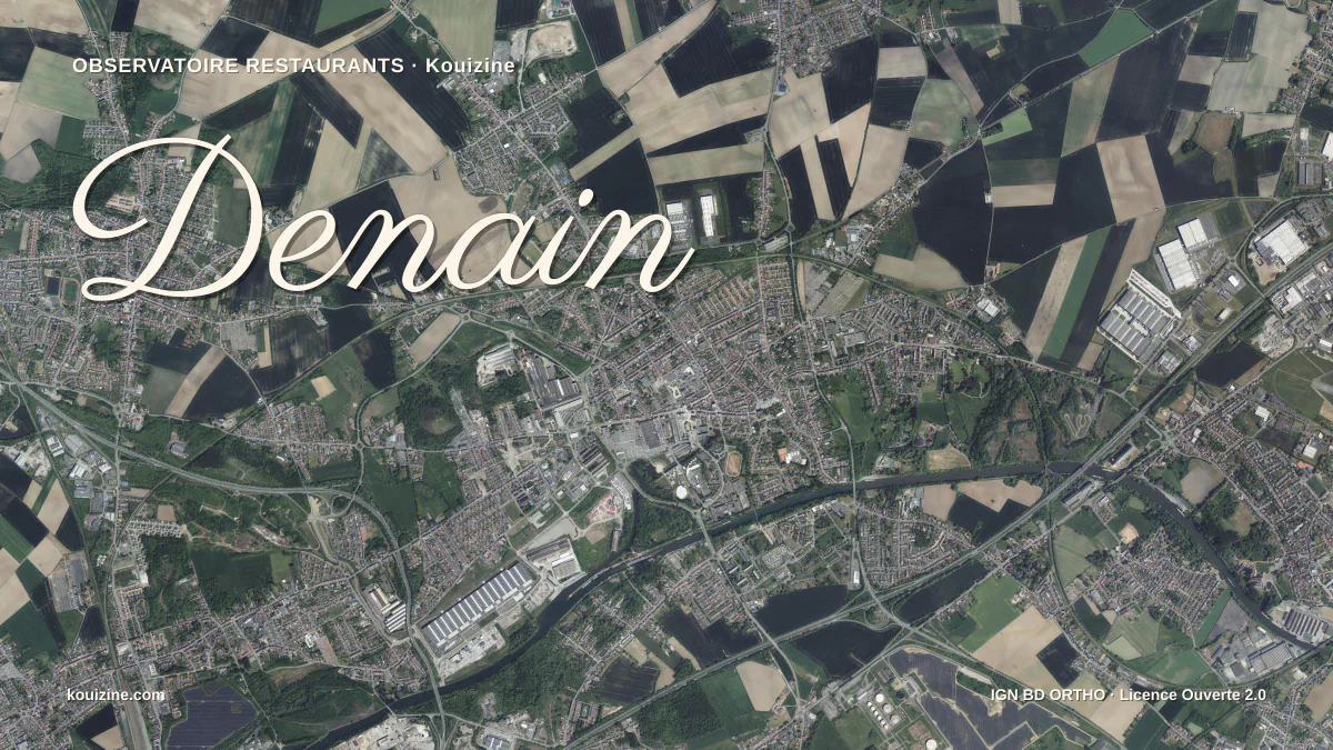 Vue aérienne de Denain