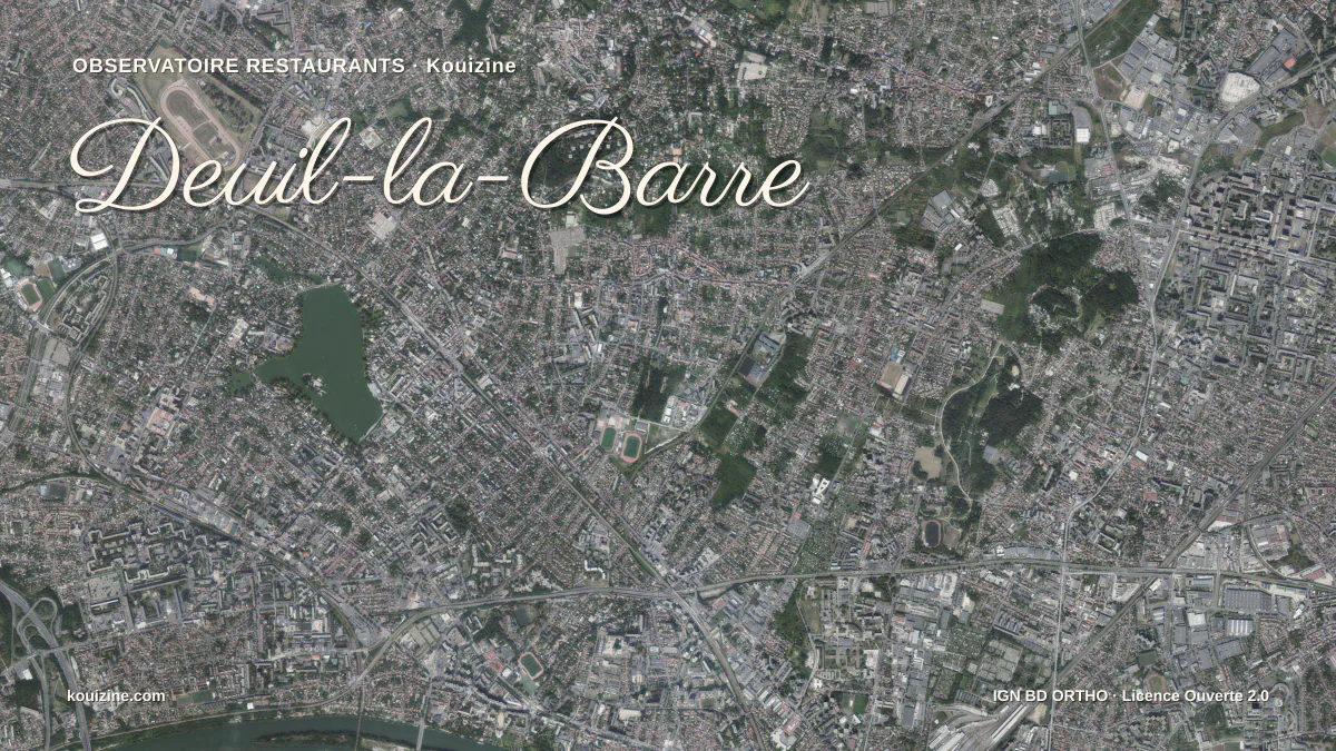 Vue aérienne de Deuil-la-Barre