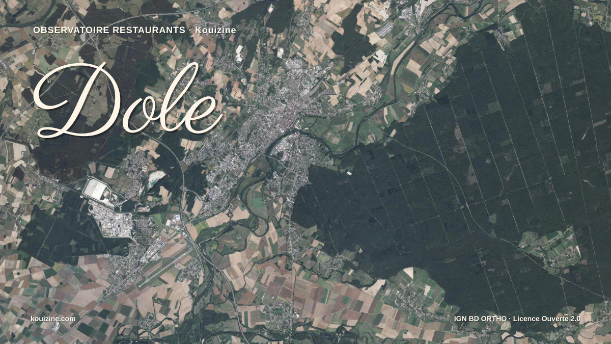 Vue aérienne de Dole