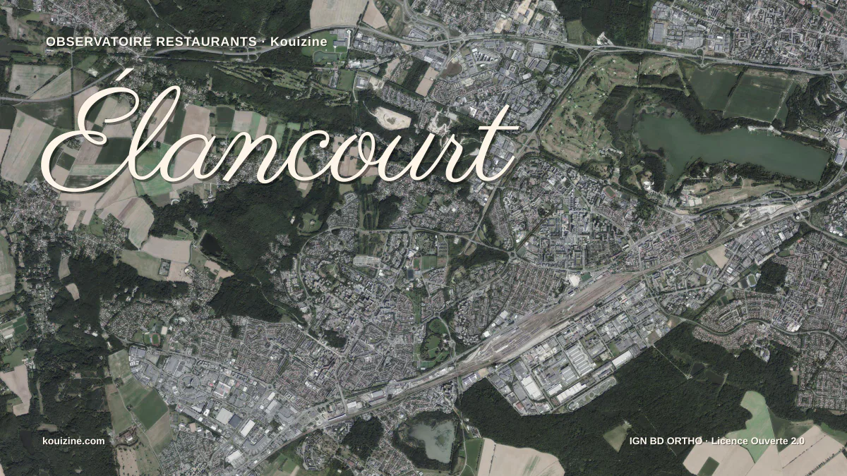 Vue aérienne de Élancourt