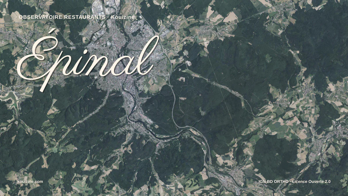 Vue aérienne de Épinal