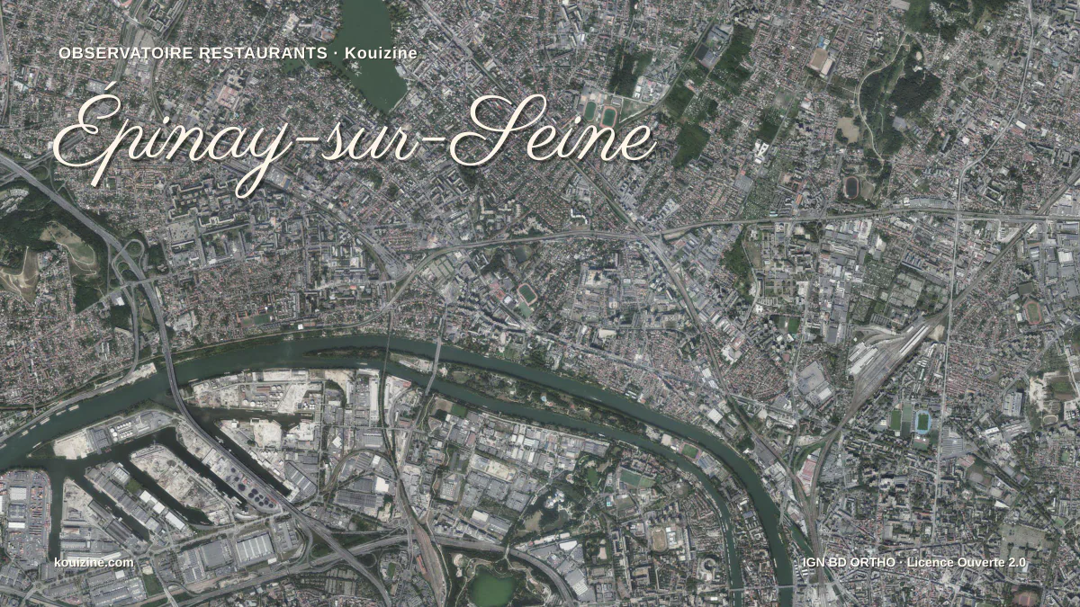 Vue aérienne de Épinay-sur-Seine