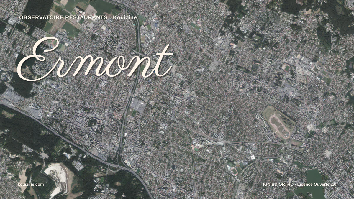 Vue aérienne de Ermont