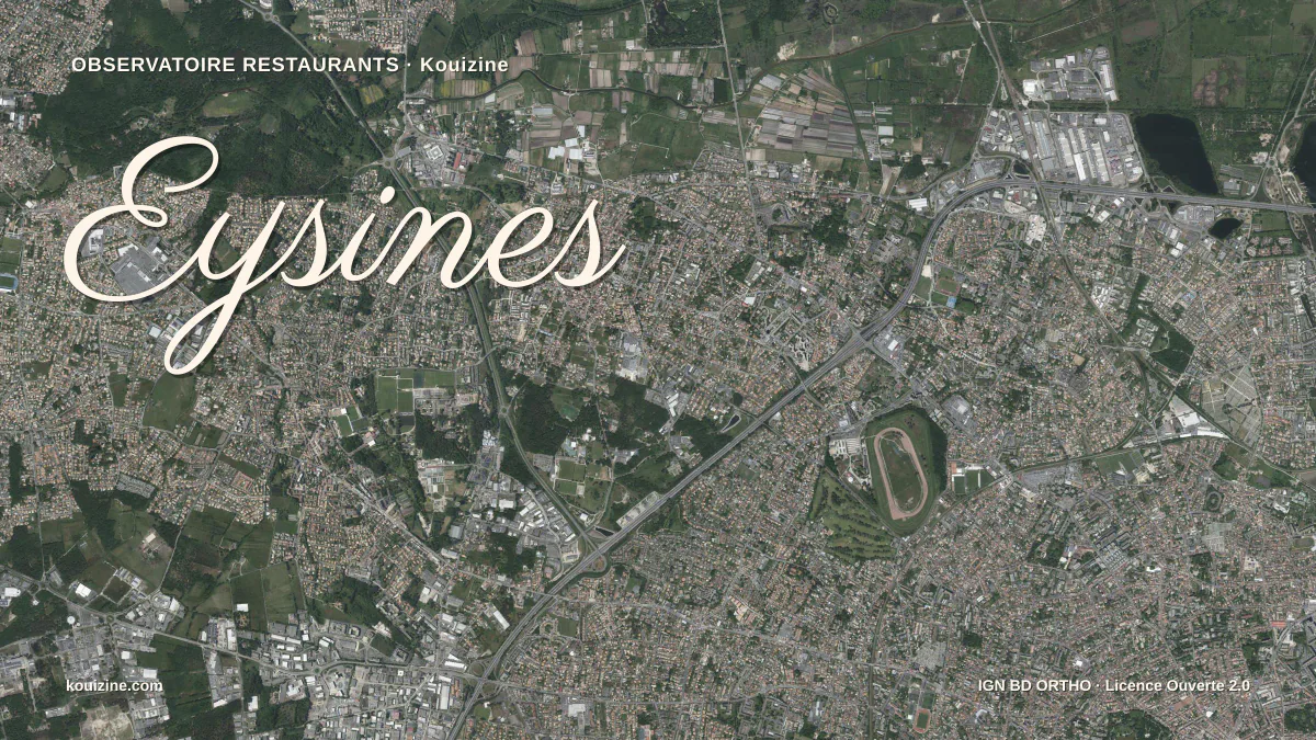 Vue aérienne de Eysines